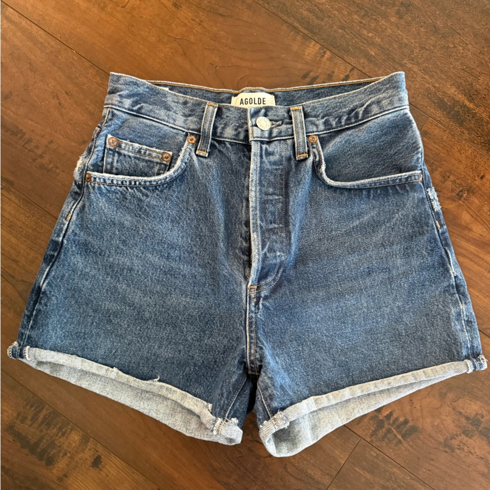 AGOLDE Dee Women's Blue Denim Shorts